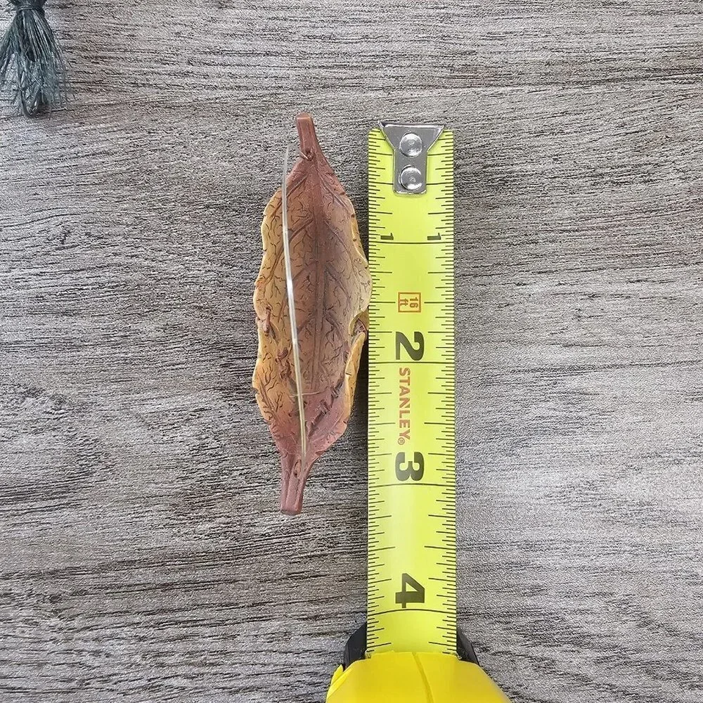 Christmas Tree Ornaments Set Of 11 Rustic Green Fishing Bait Pole Cabin Decor